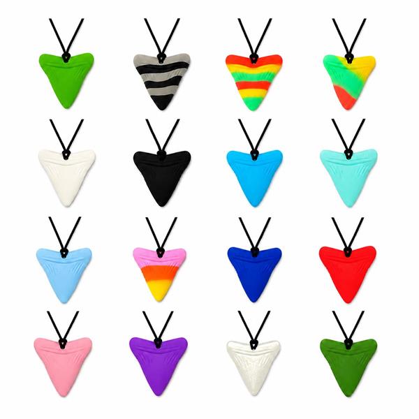 Silicone Shark Tooth Sensory Chew Necklace