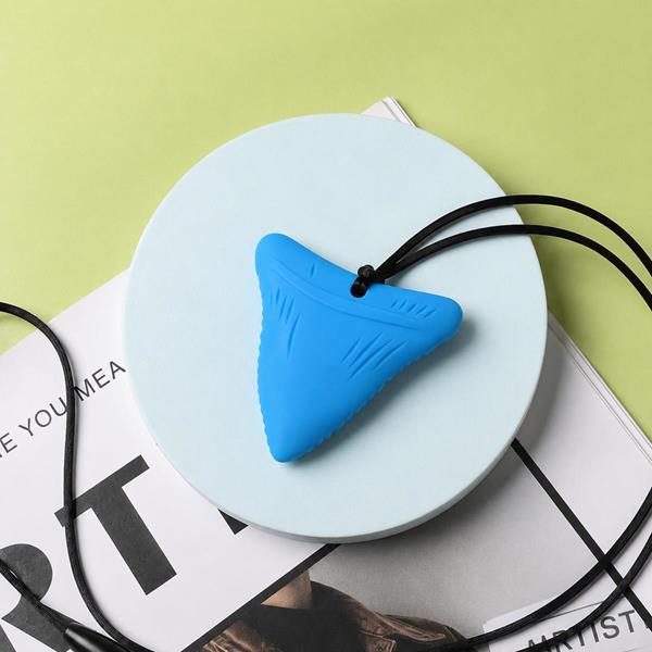 Silicone Shark Tooth Sensory Chew Necklace