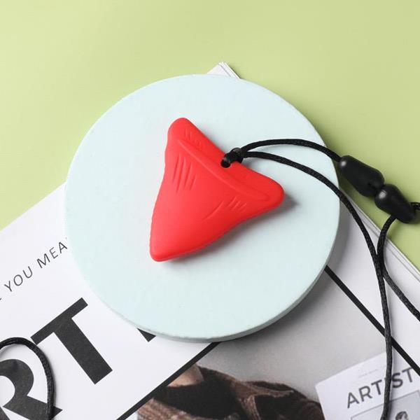 Silicone Shark Tooth Sensory Chew Necklace