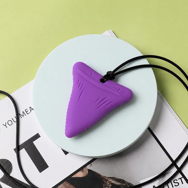 Silicone Shark Tooth Sensory Chew Necklace