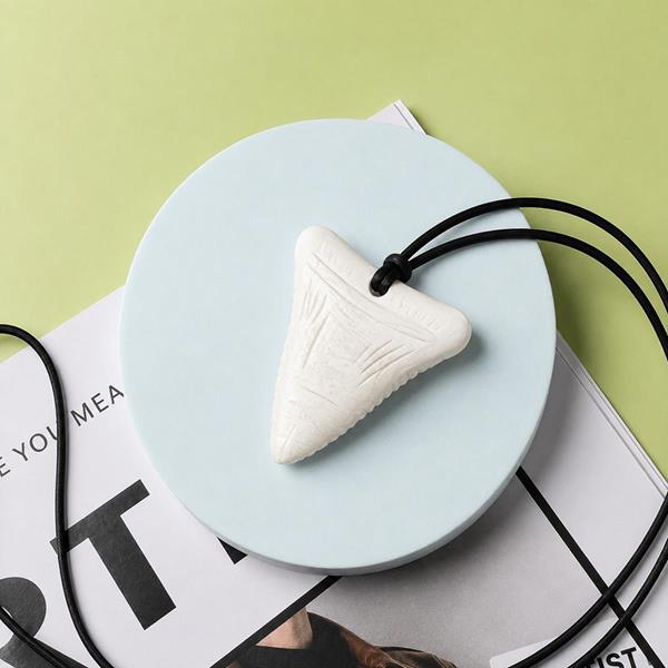 Silicone Shark Tooth Sensory Chew Necklace