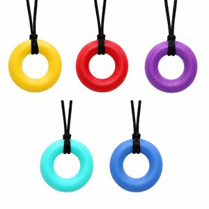 Silicone Animal Donut Sensory Chew Necklace