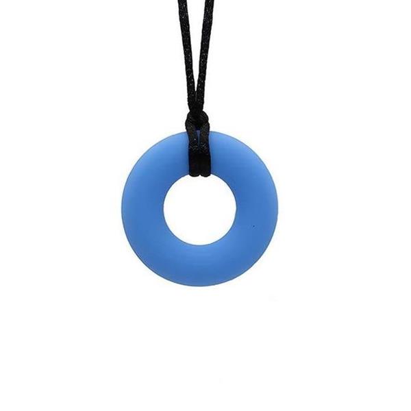 Silicone Geometric Donut Ring Sensory Chew Necklace