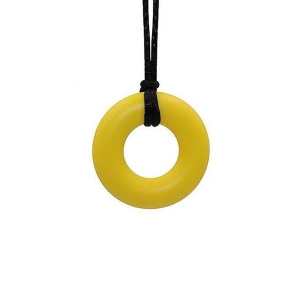 Silicone Geometric Donut Ring Sensory Chew Necklace