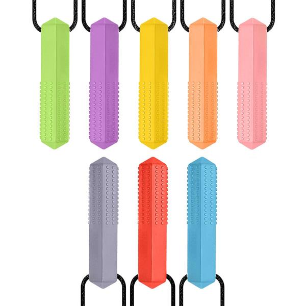 Silicone Hexagonal Sensory Chew Stick Necklace