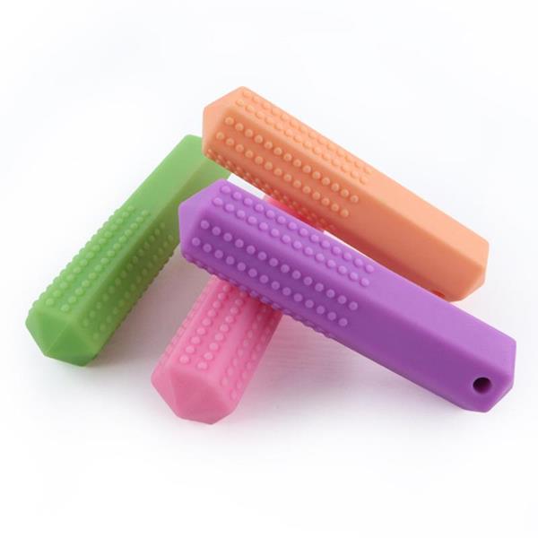 Silicone Hexagonal Sensory Chew Stick Necklace