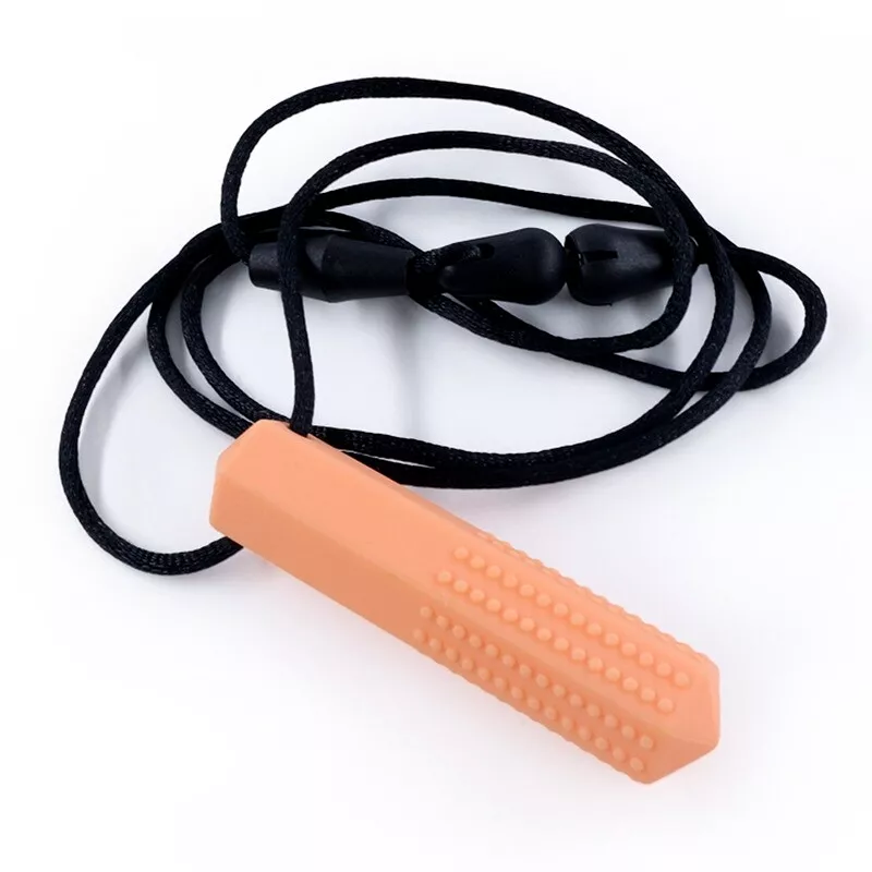 Silicone Hexagonal Sensory Chew Stick Necklace
