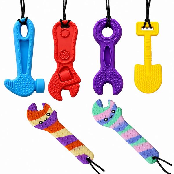 Handy Wrench Hammer Tool Sensory Chew Necklace