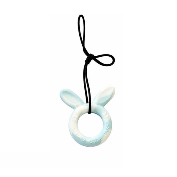Silicone Bunny Ears Donut Sensory Chew Necklace