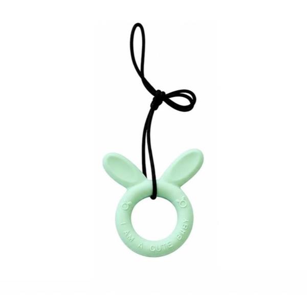 Silicone Bunny Ears Donut Sensory Chew Necklace