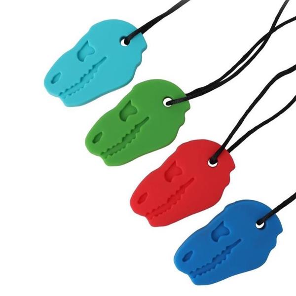 Silicone Dinosaur Sensory Chew Necklace for Kids