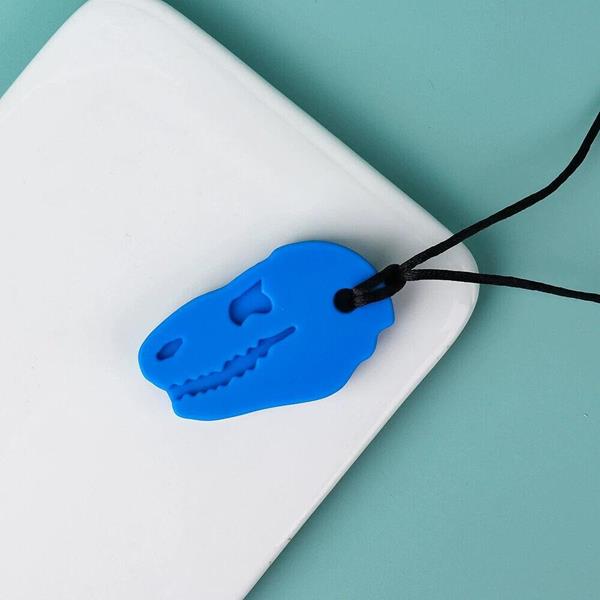 Silicone Dinosaur Sensory Chew Necklace for Kids