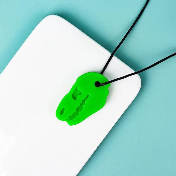 Silicone Dinosaur Sensory Chew Necklace for Kids