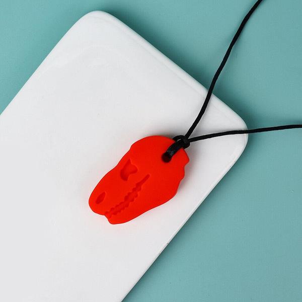 Silicone Dinosaur Sensory Chew Necklace for Kids