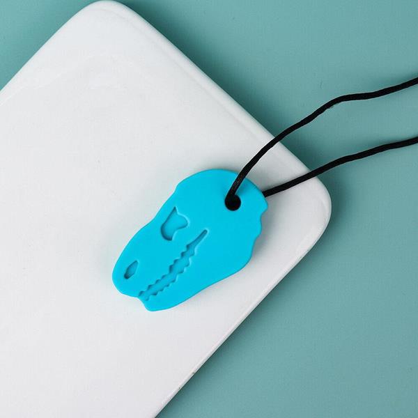 Silicone Dinosaur Sensory Chew Necklace for Kids