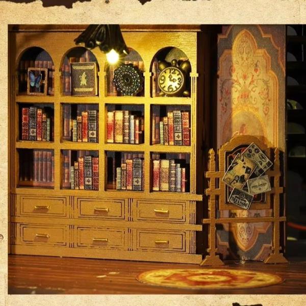 DIY Twilight Book Mall LED Handmade Miniature Dollhouse