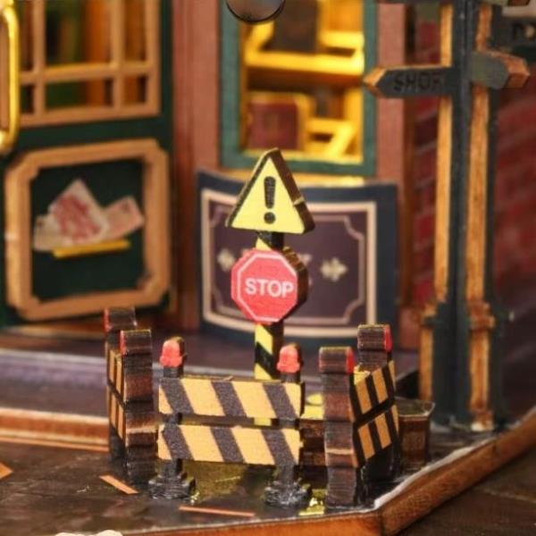DIY Twilight Book Mall LED Handmade Miniature Dollhouse
