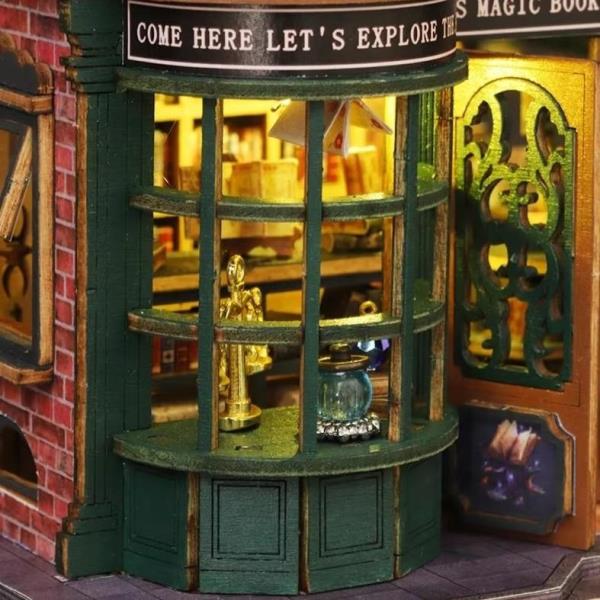 DIY Twilight Book Mall LED Handmade Miniature Dollhouse
