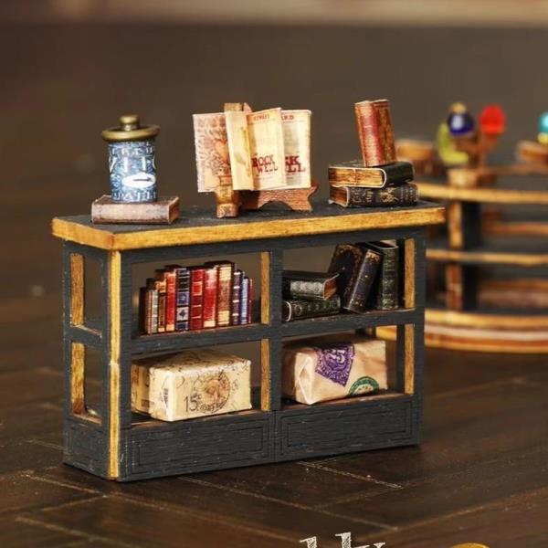 DIY Twilight Book Mall LED Handmade Miniature Dollhouse