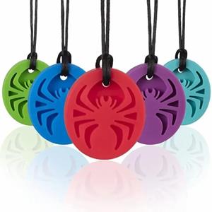Dual Texture Building Block Sensory Chew Necklace
