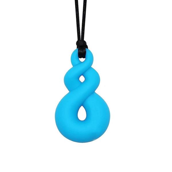 Silicone Infinity Twist Loop Sensory Chew Necklace