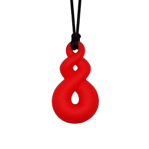 Silicone Infinity Twist Loop Sensory Chew Necklace