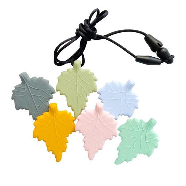 Silicone Tree Leaf Sensory Chew Necklace