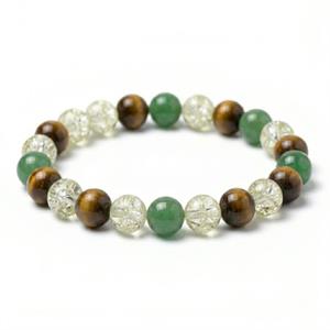 Green Tiger Eye Citrine Beaded Bracelet Wealth Style