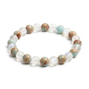 Moonstone Opalite Beaded Bracelet New Beginnings Style