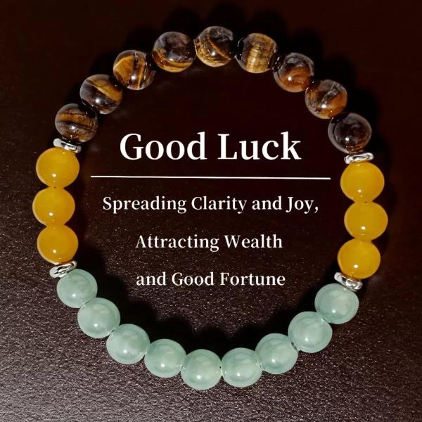Tiger Eye Multi-Color Natural Stone Beaded Bracelet