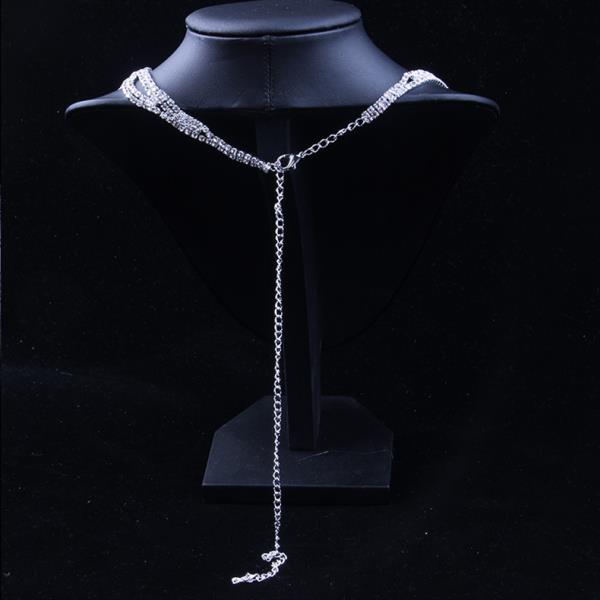 Luxury Shiny Earrings Necklace Jewellery Set