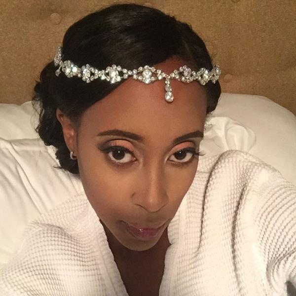 Crystal Waterdrop Pendant Headband
