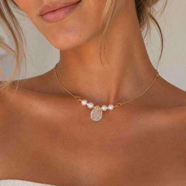 Mermaid's Tear Pearl Necklace