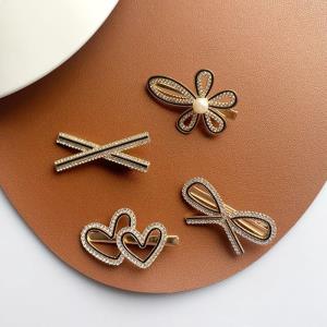 Red Heart Rhinestone Love Hair Pin 