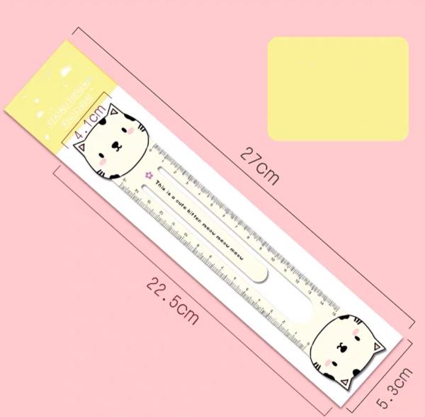 2 In 1 Cartoon Magnet Bookmark Ruler