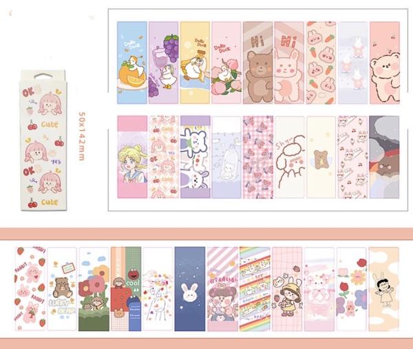 Cartoon Patterned Kids Bookmarks