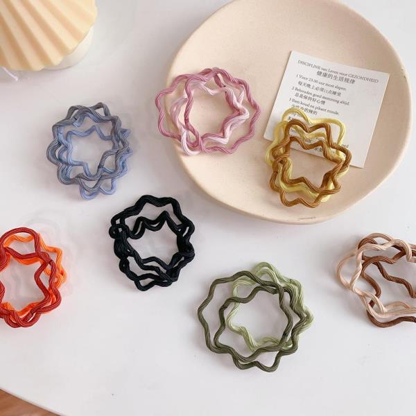 4 Pcs Gradient Colour Wave Hair Ties