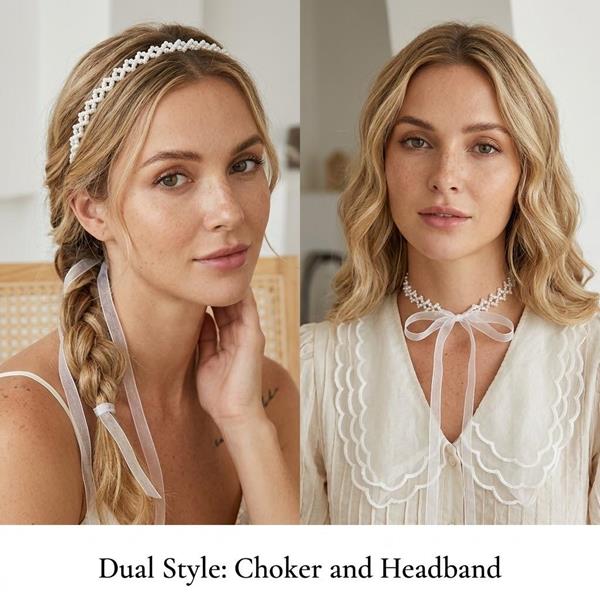 Fairy White Pearl Choker Necklace