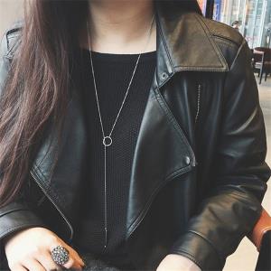 Formal Rhinestone V Waterdrop Clavicle Necklace