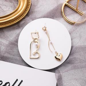 Gold Long Multi Tassel Dangle Earrings