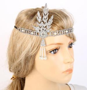 Bohemian Silver Coin Tassel Forehead Head Chain