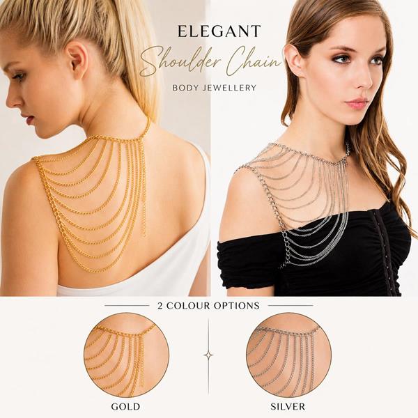 Multi Tassel Shoulder Shawl Chain