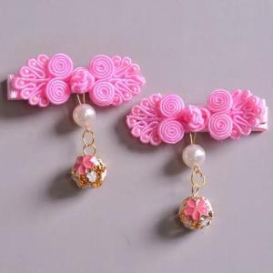 6 Pcs Rainbow Jelly Bear Fringe Hair Pins