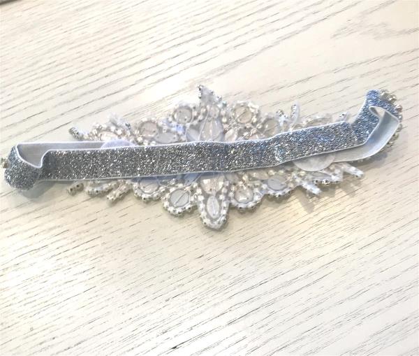 Retro 1920s Full Crystal Flower Headband
