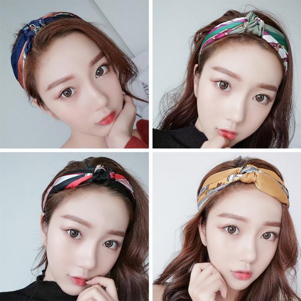 Elastic Twist Flower Knot Headband