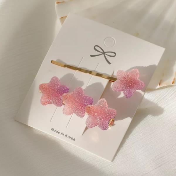 2 Gradient Colour Candy Jelly Fringe Hair Pins