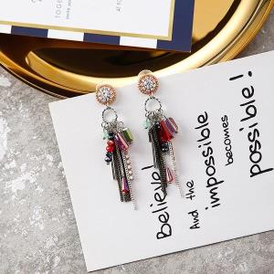18K Platinum Plated White Pearl Snowflake Zircon Earrings
