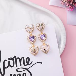 Punk Chain Clip Pendant Piercing Tassel Cross Hoop Earring