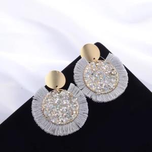 Sterling Silver Ceramic Pearl Flower Studs Set