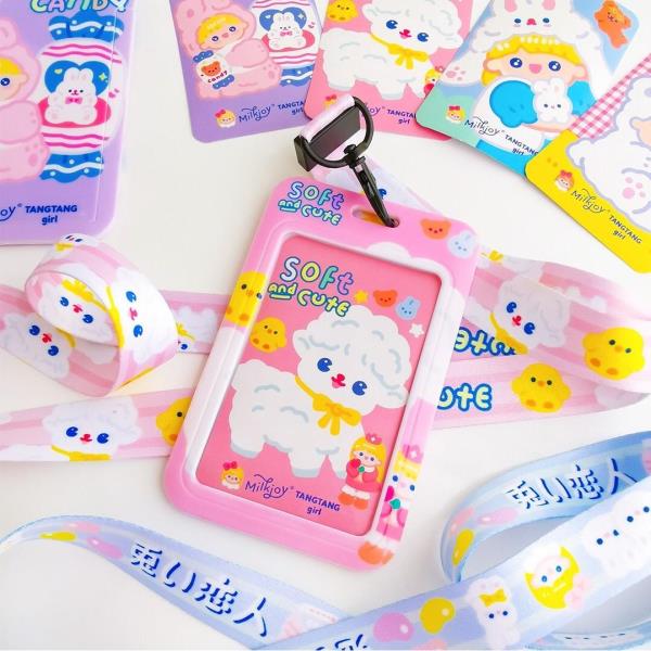 Cartoon Neck Strap ID Card Holder